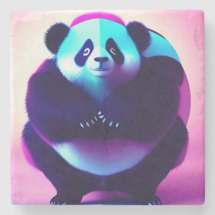 Sumo Panda The Bamboo Gnasher, Stone Untersetzer