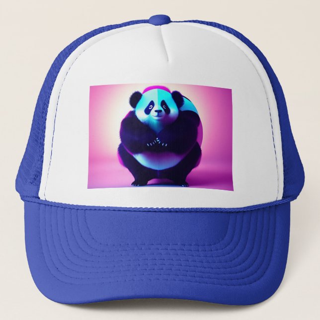 Sumo Panda The Bamboo Gnasher, Truckers Hat Truckerkappe (Vorderseite)