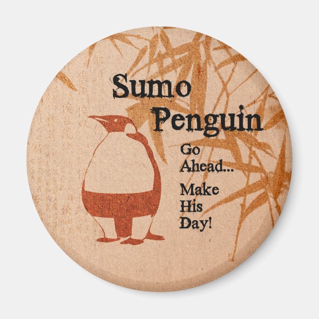 Sumo Penguin Magnet (Vorne)