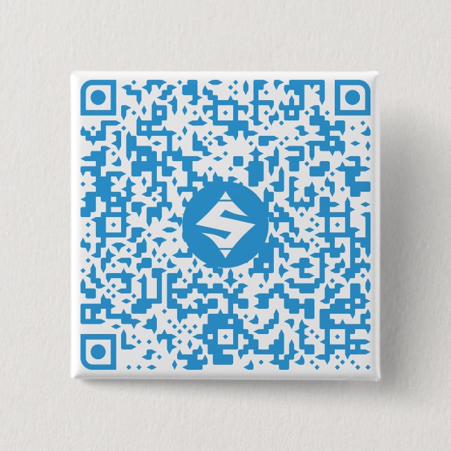 SUMO QR-Code Quadrat-Knopf 2" Button (Vorderseite)