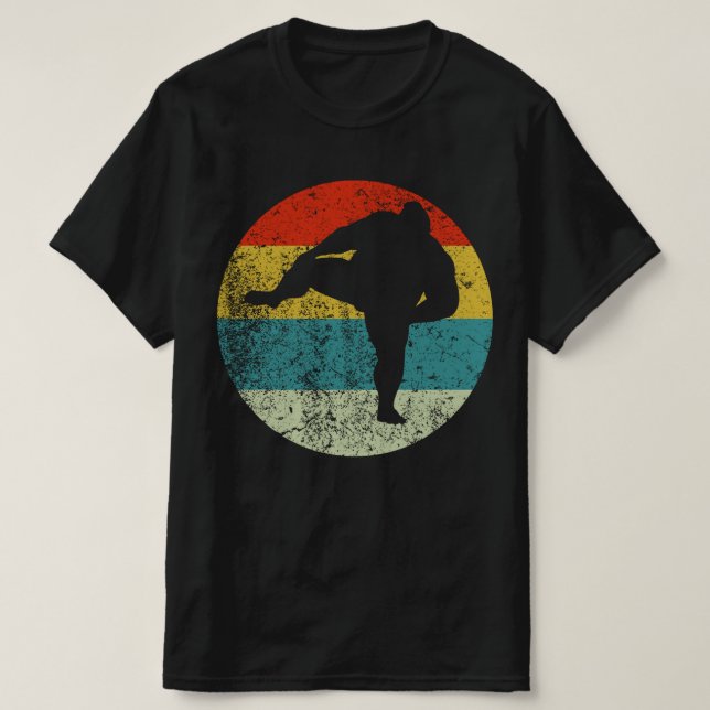 SUMO Retro Vintage Silhouette 70er T-Shirt (Design vorne)