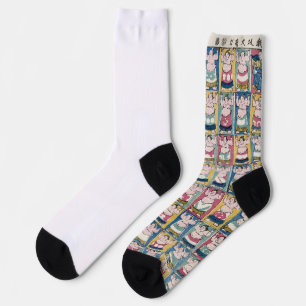 Sumo-Ringer-Kunstsocken Socken