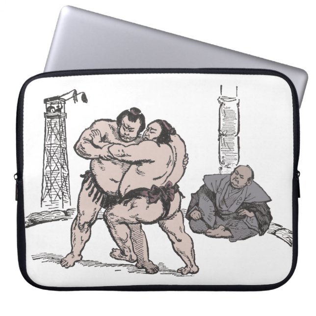 Sumo-Ringer Laptopschutzhülle (Vorderseite)