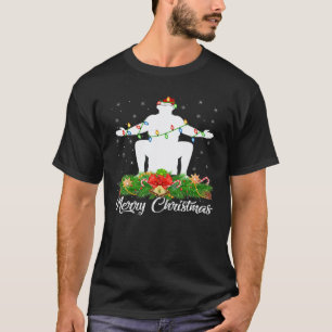 Sumo Sports Lover Matching Santa Hat Sumo Christma T-Shirt