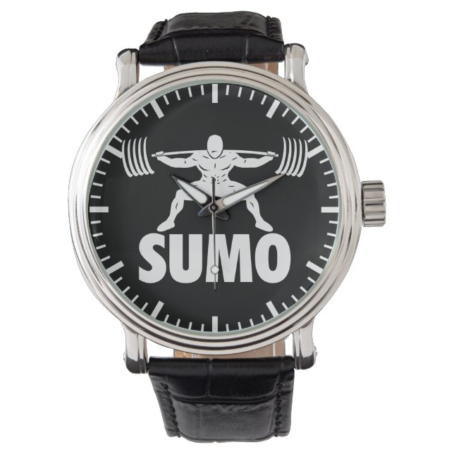 SUMO SQUAT - Kraftvoller Motivierend Armbanduhr (Vorderseite)