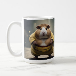 "Sumo Squeakdown: Der mächtige Meerschweinchen-Rin Kaffeetasse