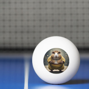 "Sumo Squeakdown: Der mächtige Meerschweinchen-Rin Tischtennisball