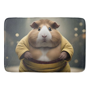 "Sumo Squeakdown: The Mighty Guinea Pig Wrestler" Badematte