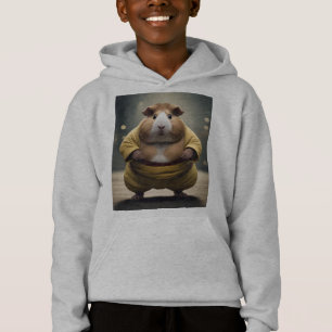 "Sumo Squeakdown: The Mighty Guinea Pig Wrestler" Hoodie