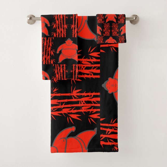 Sumo Wrestler Badhandtuch Set (Insitu)