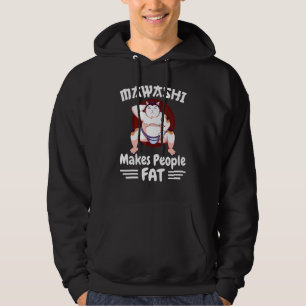 Sumo Wrestler Cat in Mawashi macht die Leute fett Hoodie
