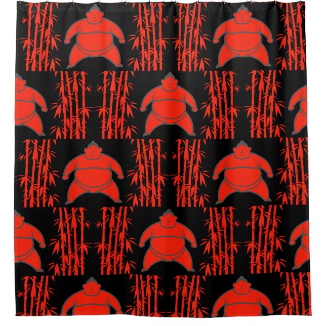 Sumo Wrestler Duschvorhang (Vorderseite)