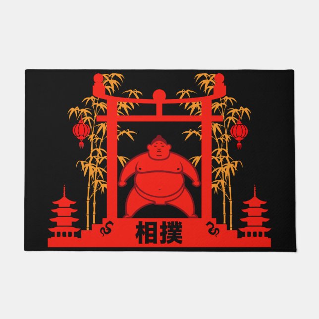 Sumo Wrestler Fußmatte (Vorderseite)