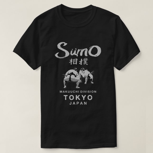 Sumo Wrestler japanisches Kanji Japan Wrestling T-Shirt (Design vorne)