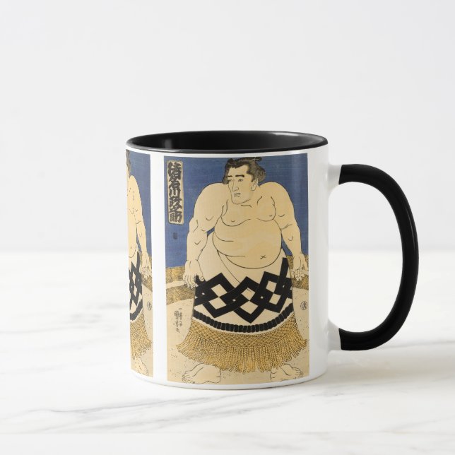 Sumo Wrestler, Kuniyoshi, die japanische Kunst der Tasse (Rechts)