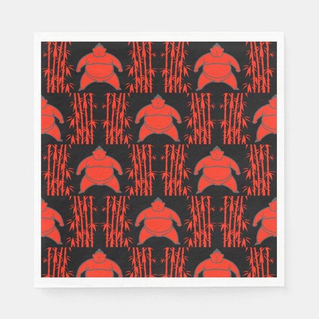 Sumo Wrestler Serviette (Vorderseite)