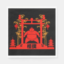 Sumo Wrestler Serviette