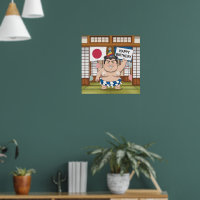Sumo Wrestler unter dohyshi-japanischer Flagge