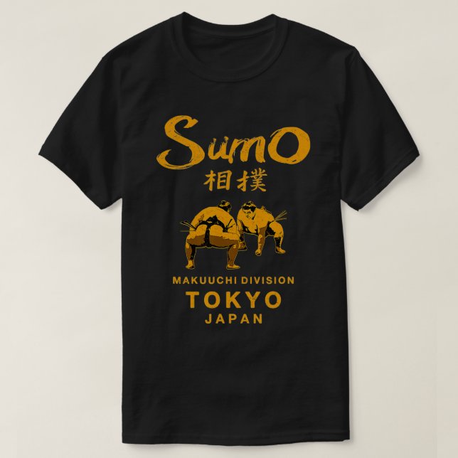 Sumo Wrestling Japan Tokio Japanisch Vintag T-Shirt (Design vorne)