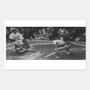 SUMO Wrestling Rechteckiger Aufkleber