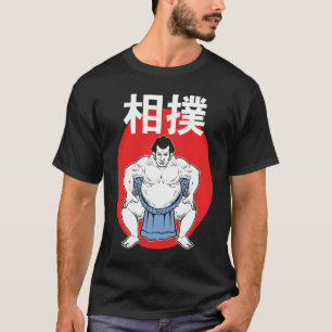 Sumoringer japanischer Boxer oder Athlet T-Shirt
