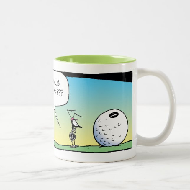 Sumpf-Ameisen-Golf-Verein-Tasse Zweifarbige Tasse (Rechts)