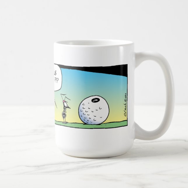 Sumpf-Golf spielende Ameisen Kaffeetasse (Rechts)