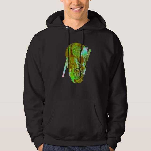 Sumpf-Schädel-Grunge Hoodie (Vorderseite)