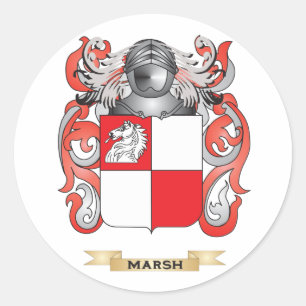Sumpf-Wappen (Familienwappen) Runder Aufkleber