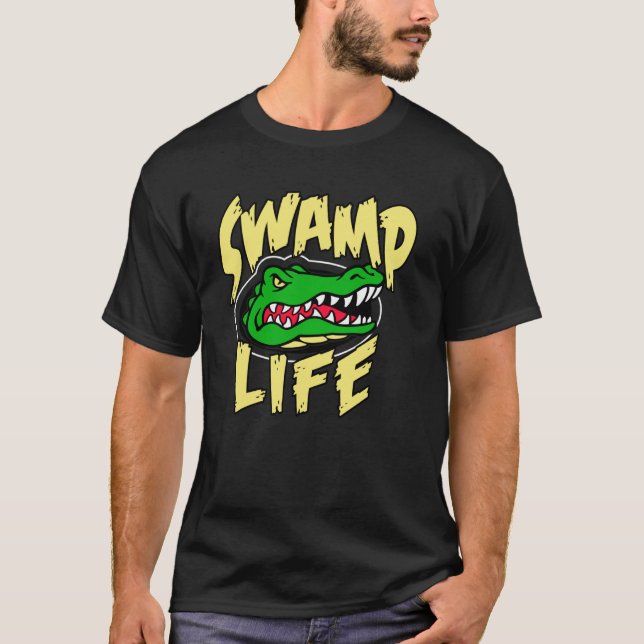 Sumpfalligator Leben T-Shirt (Vorderseite)