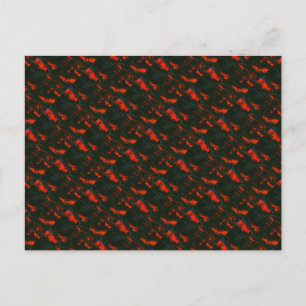 "Sumpffeuer #1" geteerte abstrakte Design-Postkart Postkarte