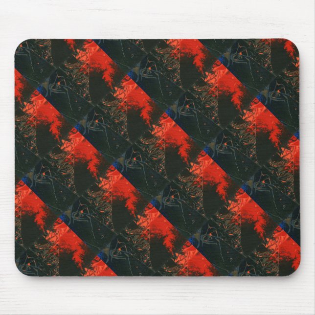 "Sumpffeuer #3" Abstraktes Design-Mousepad Mousepad (Vorne)