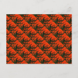 "Sumpffeuer #8" geteerte abstrakte Design-Postkart Postkarte