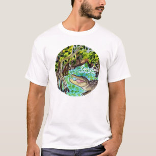Sumpfgebiet-Nationalpark-Aquarell T-Shirt