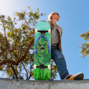 Sumpfmonster Gruselspaß Skateboard