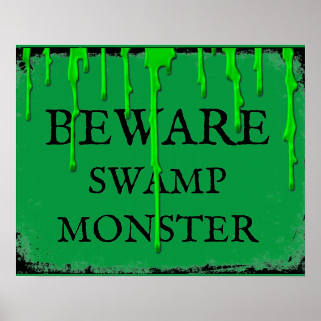 Sumpfmonster Halloween Prop Poster (Vorne)