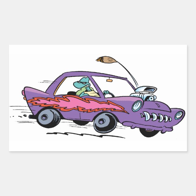 Sumpfschildkröte Rechteckiger Aufkleber (Vorderseite)