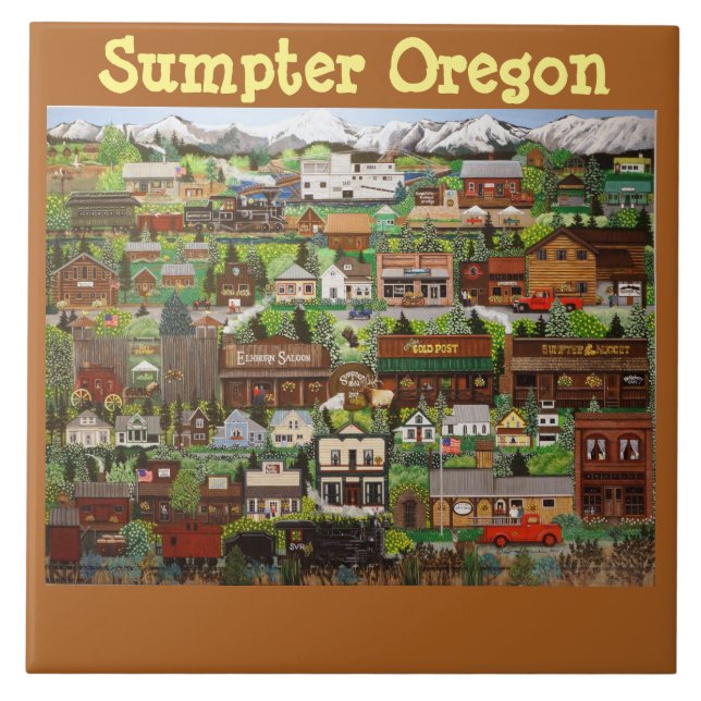 Sumpter Oregon Tile 1 Fliese (Vorderseite)