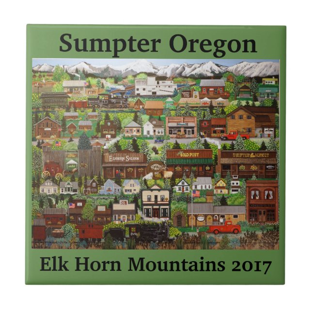 Sumpter, Oregon Tile 2 Fliese (Vorderseite)