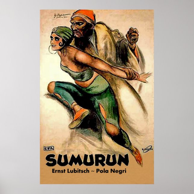 SUMURUN~Ernst Lubitsch ~ Pola Negri ~ Deutschland  Poster (Vorne)