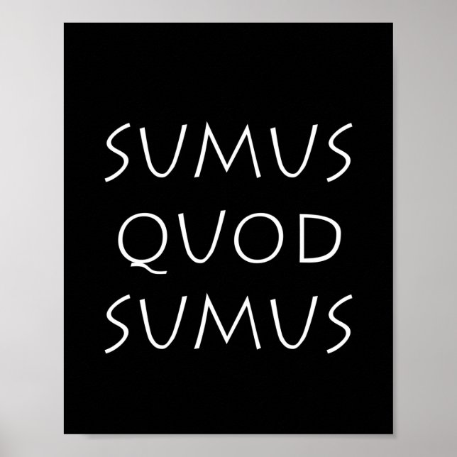 Sumus quod sumus poster (Vorne)