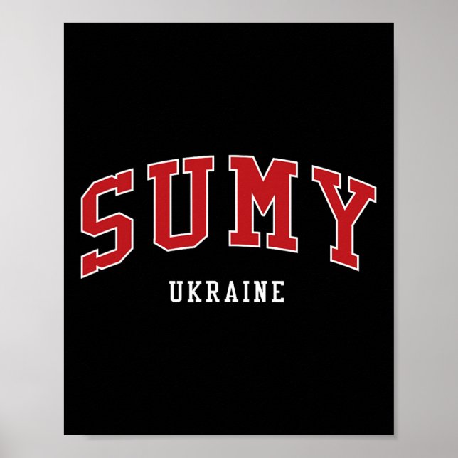 Sumy Ukraine Hochschule Universitätsstil  Poster (Vorne)