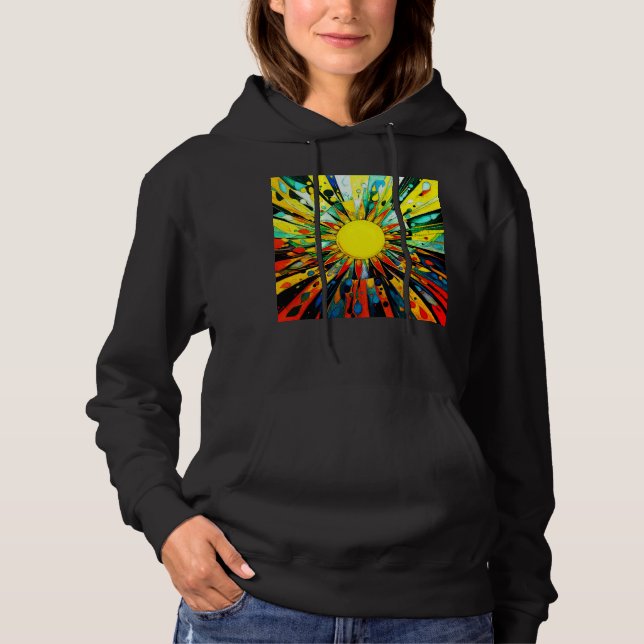 Sun Abstrakt 910 Hoodie (Vorderseite)