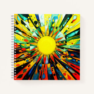 Sun Abstrakt 910 Notizbuch