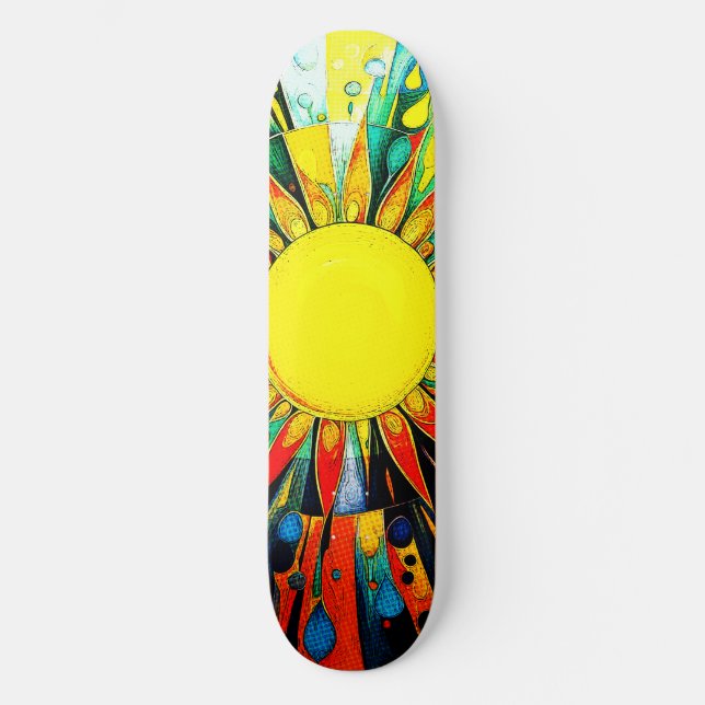 Sun Abstrakt 910 Skateboard (Vorderseite)