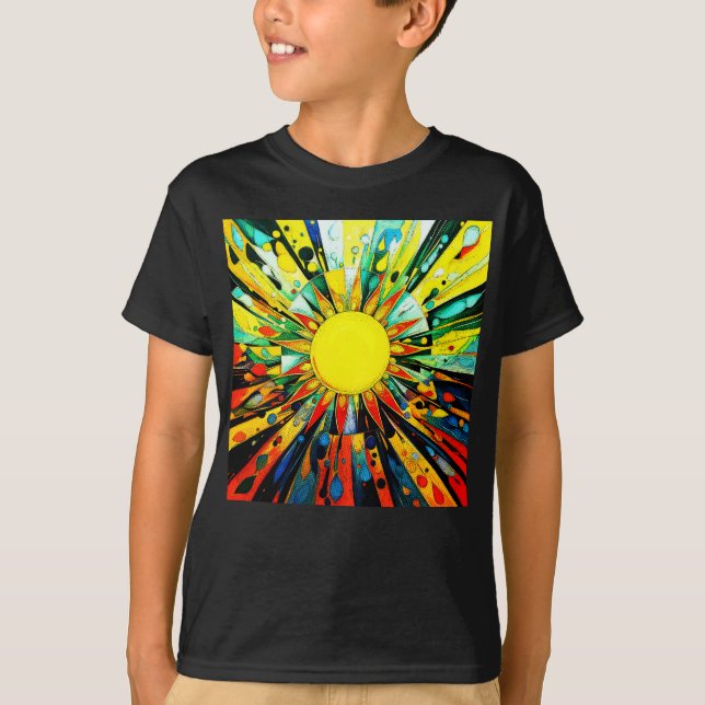 Sun Abstrakt 910 T-Shirt (Vorderseite)