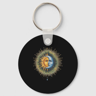 Sun and Moon Celestial Boho Mystical Hipe 90s Schlüsselanhänger