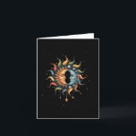 Sun and Moon Celestial Boho Mystische Hippie 90s _ Karte<br><div class="desc">Sun and Moon Celestial Boho Mystische Hippie 90s _2</div>