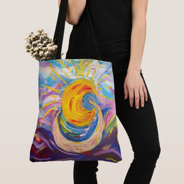 "Sun and Moon" Tote Tasche (groß) (Von Nahem)