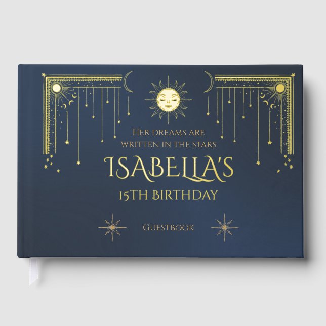 sun and stars gästebuch (Vorderseite)